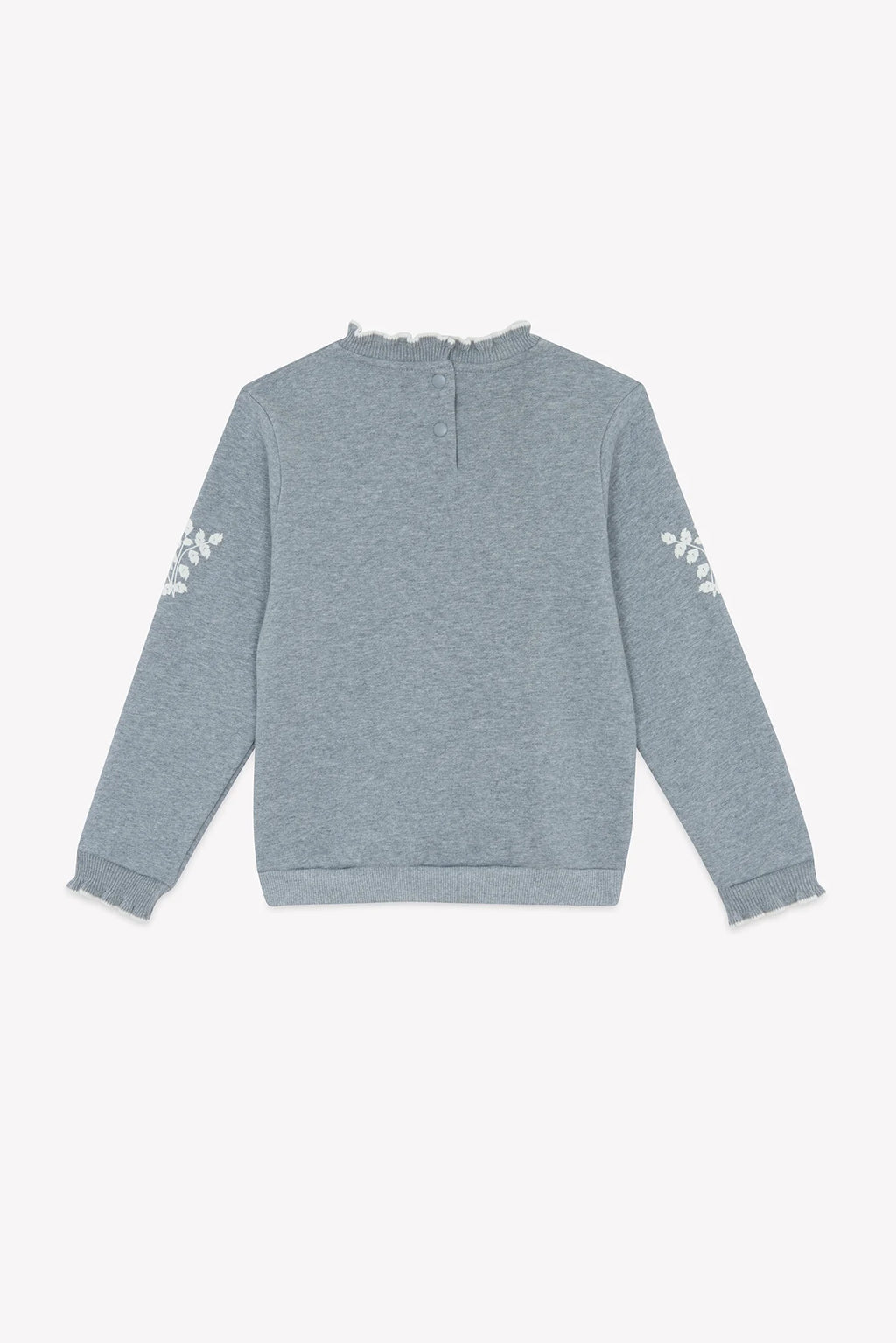 Pullover mit Bestickten Blumen