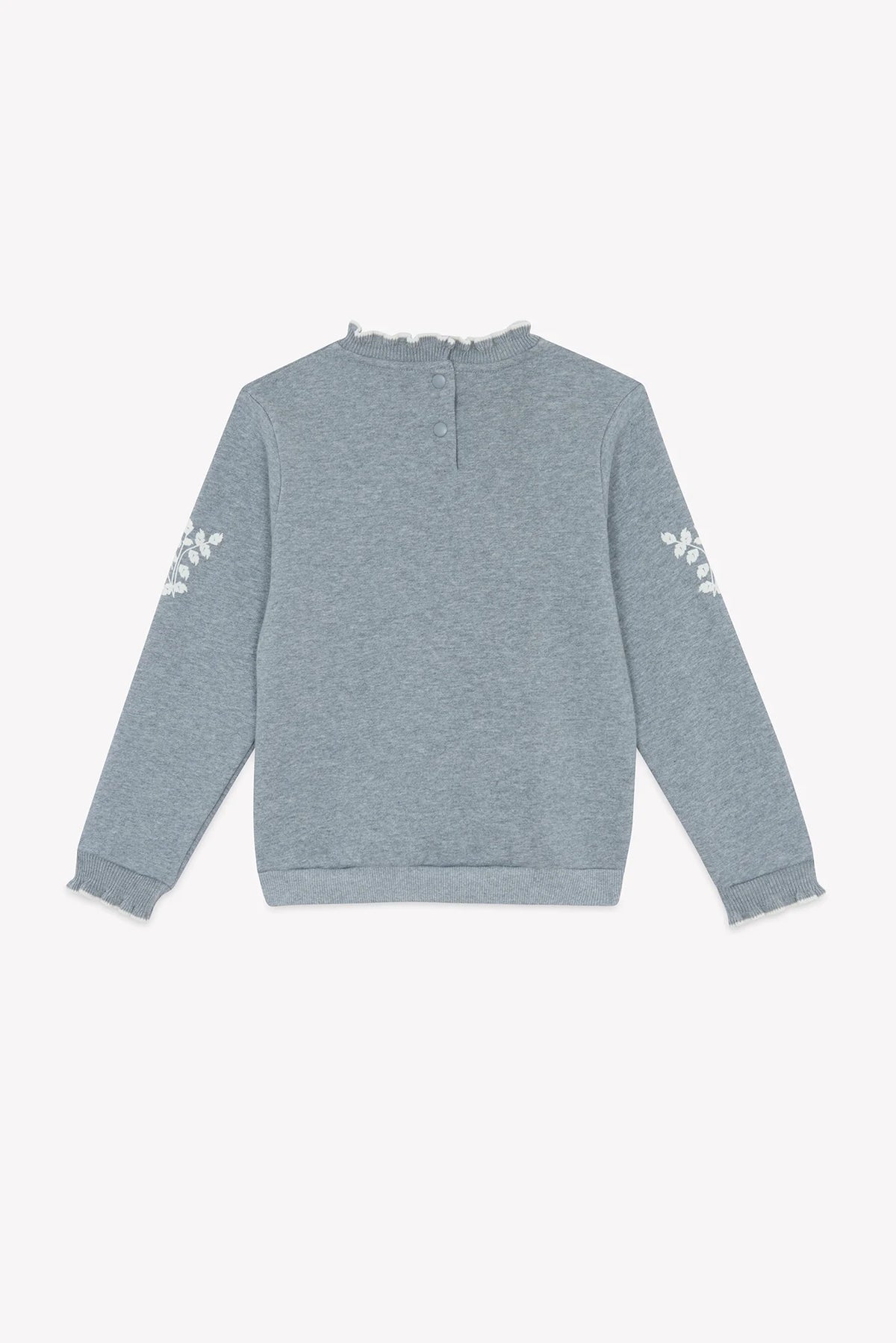 Pullover mit Bestickten Blumen