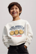 SMILEY SWEATSHIRT WHISPER WHITE