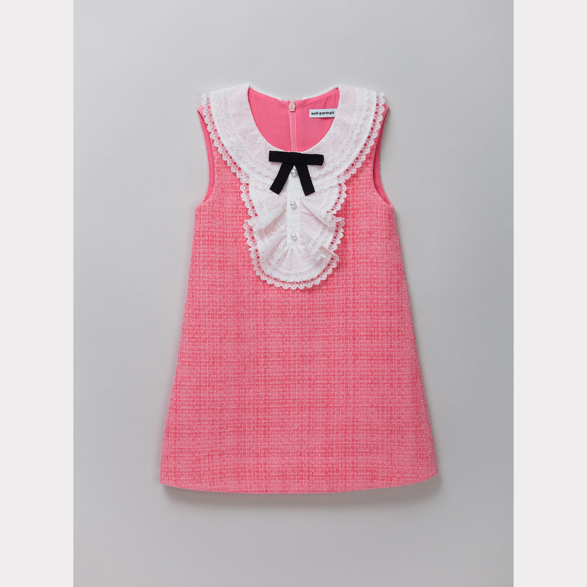 Pink Textured Woven Dress