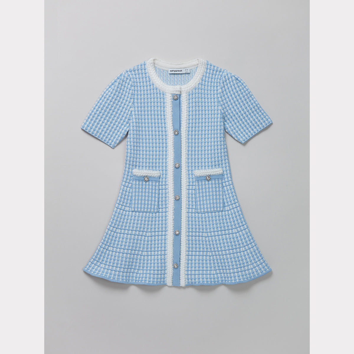 Blue Knit Dress