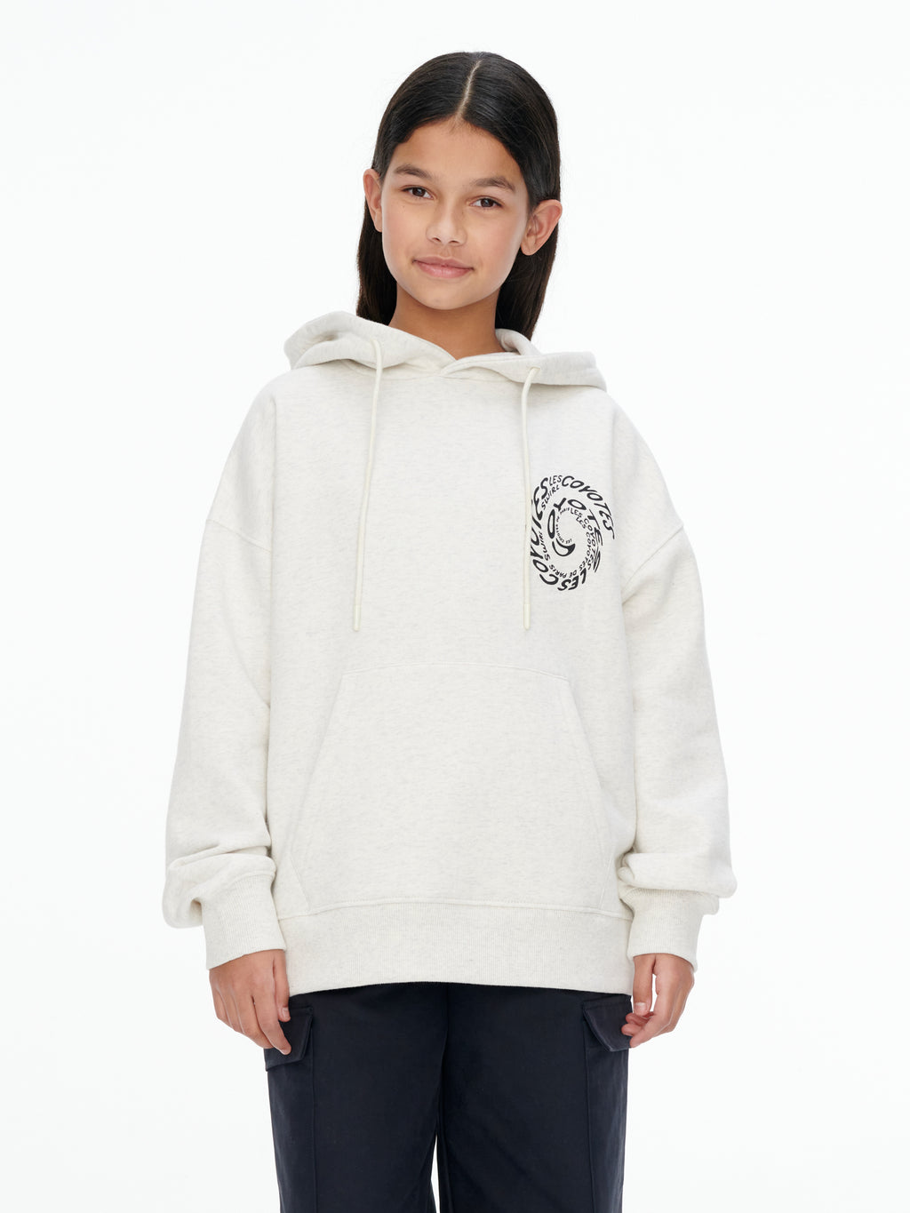 Swirly Print Hoodie
