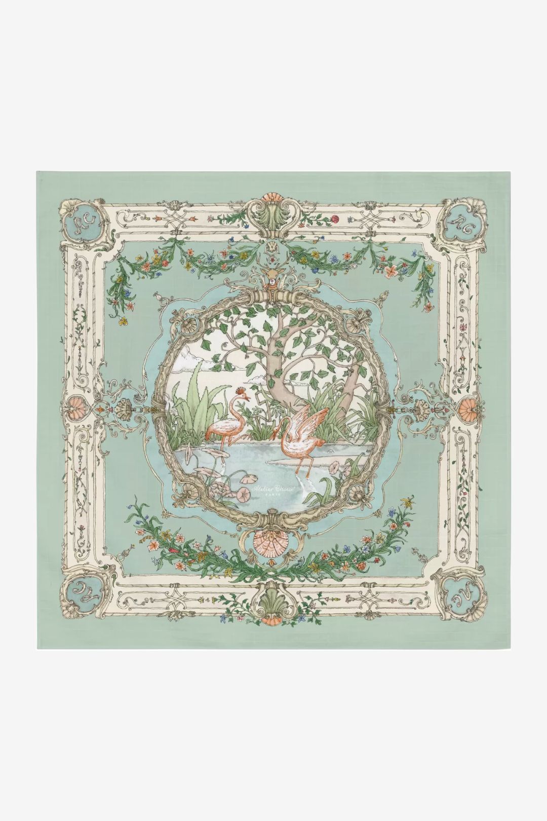 Carré - Tapestry Green