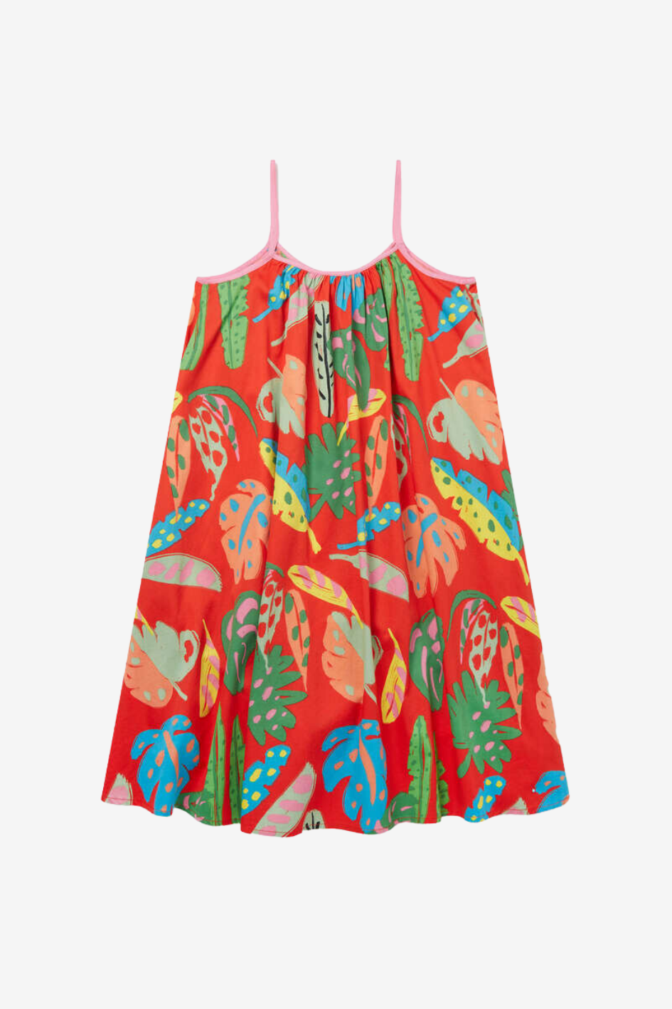 Palm Leaf Print Cami Dress