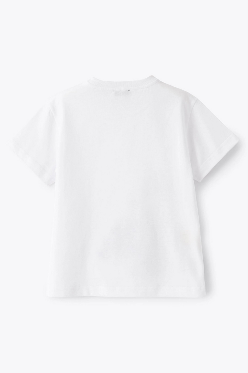 T-Shirt aus Jersey mit aufgedrucktem weißem Quad