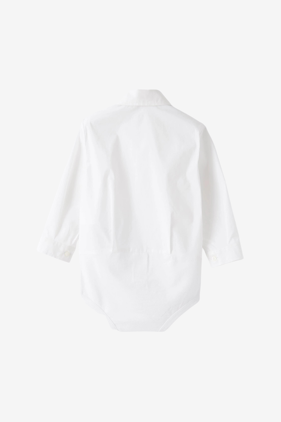 Body im Hemdenstil aus weißem Popeline
