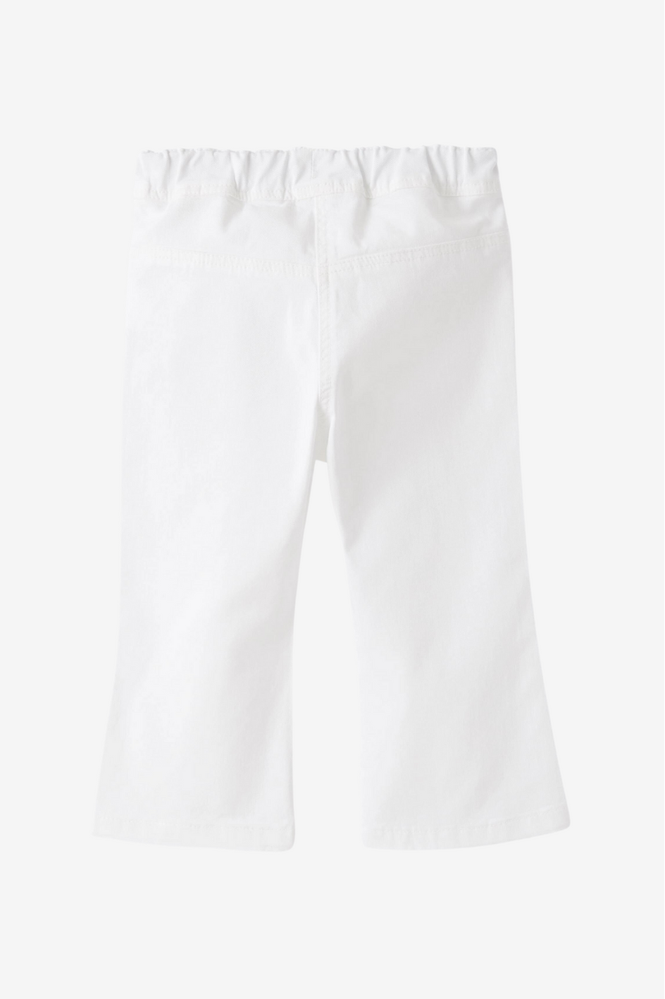Cropped-Hose aus weißem Gabardine