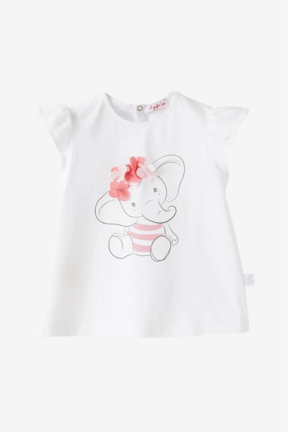 Baby-T-Shirt für Mädchen mit Elefanten-Aufdruck