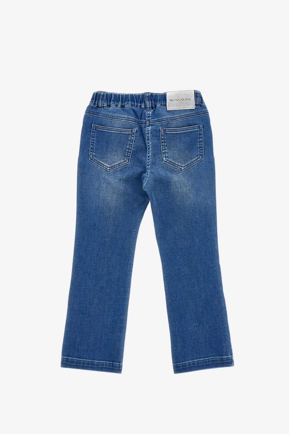 Ausgefranste Jeans mit Strasssteinen