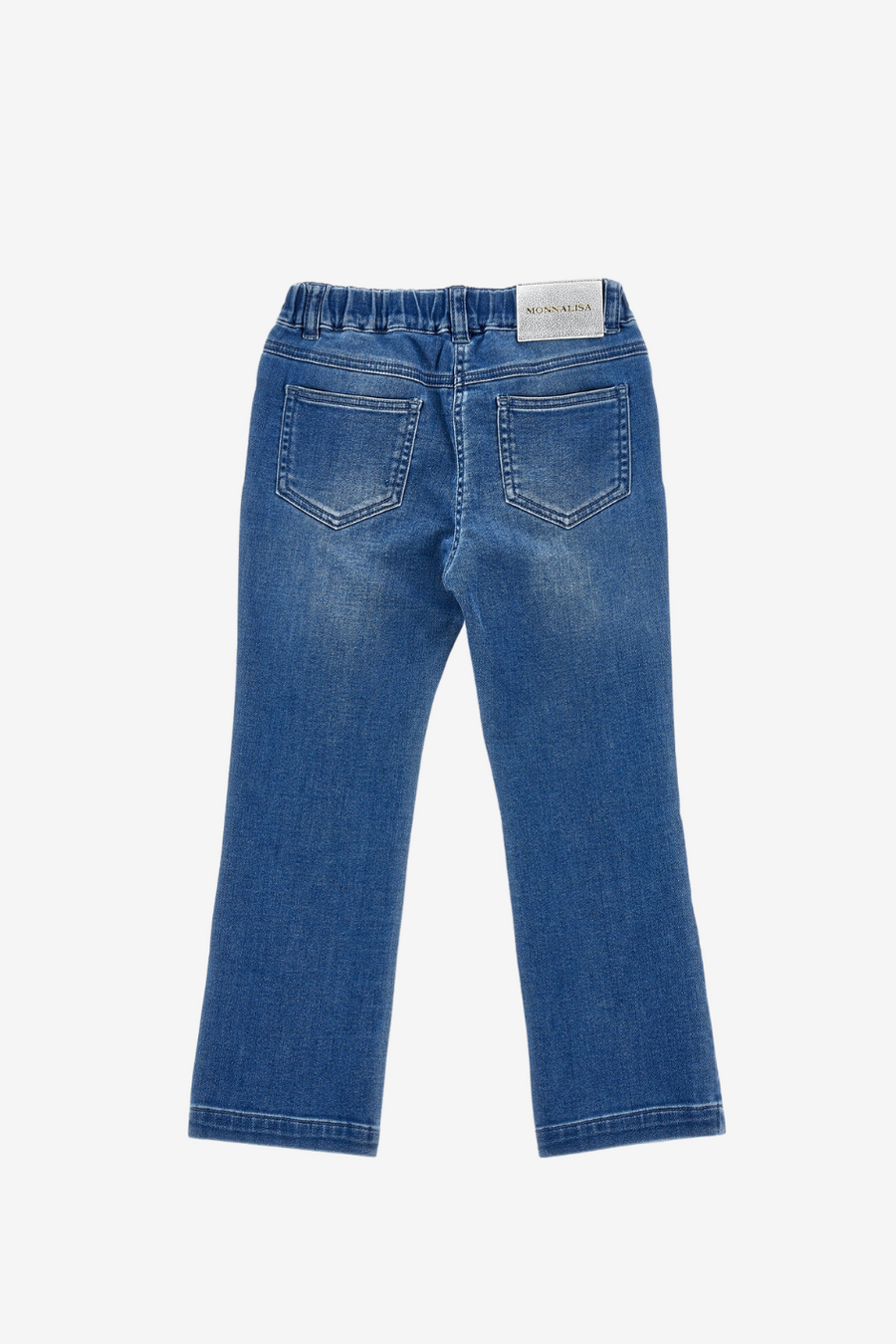 Ausgefranste Jeans mit Strasssteinen