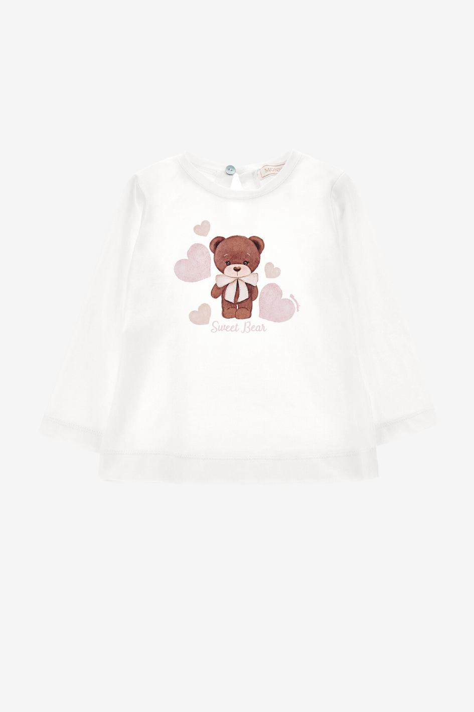 Jersey-T-Shirt mit Teddybär-Aufdruck