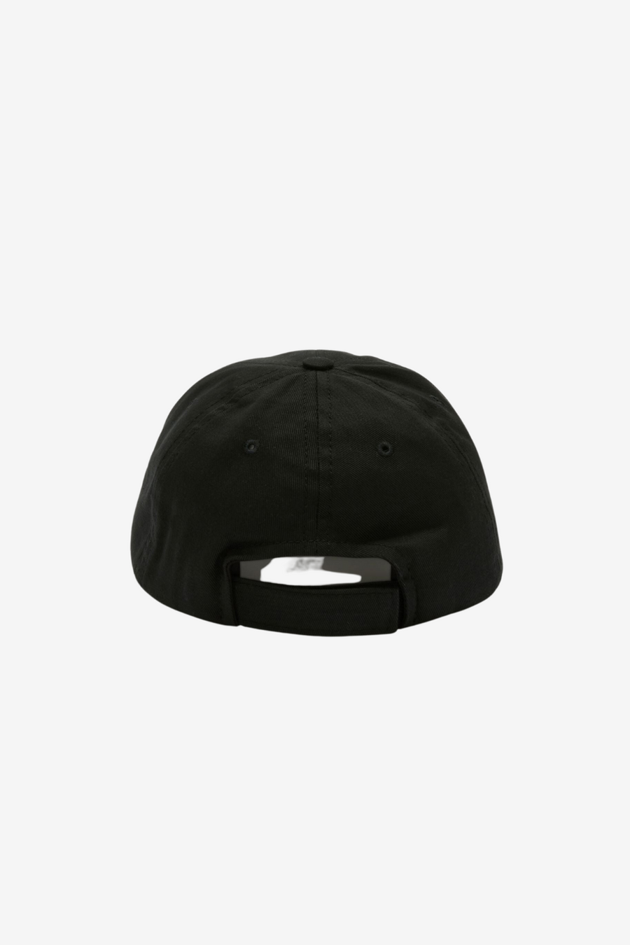 Black Baseball Cap with adjustable Rear Strap