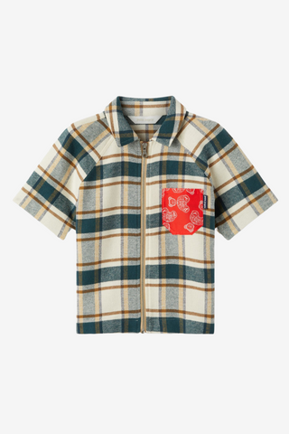Shirt with Check Pattern and Bears