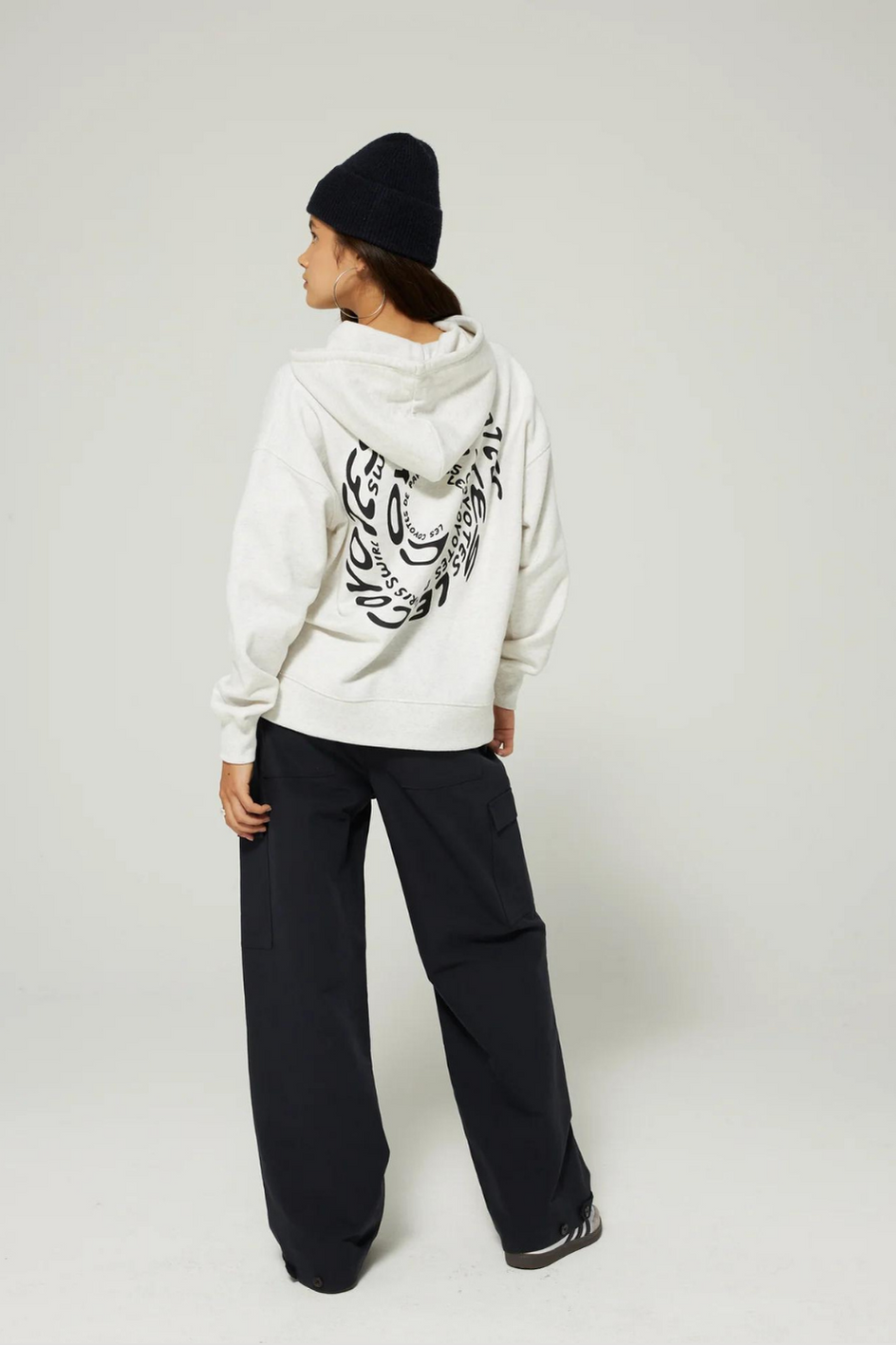 Swirly Print Hoodie