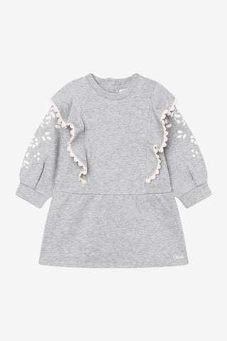 Baby Fleece Dress with Volants