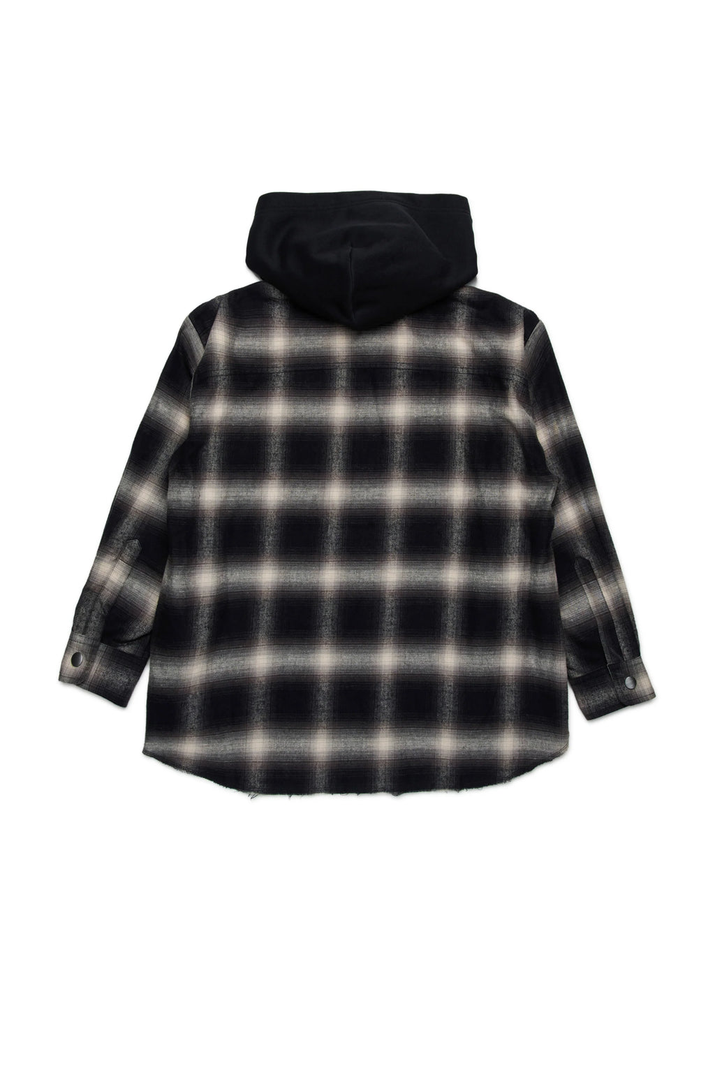 Karierte Hemdjacke mit Kapuze