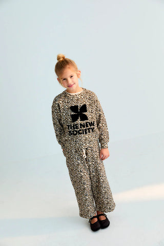 Leopard Print Fleece Joggers