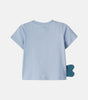 T-Shirt with Large Whale Graphic
