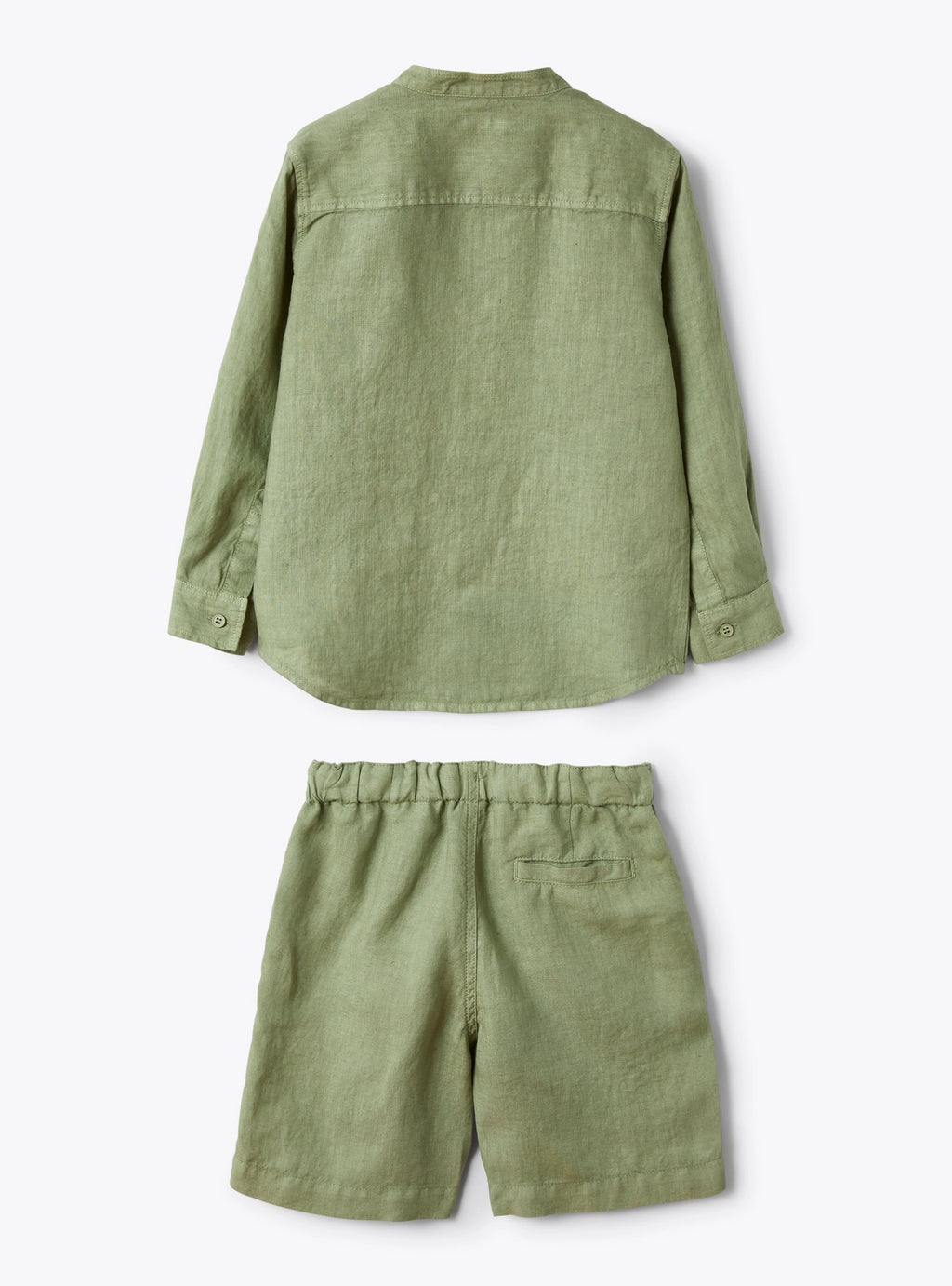 Two-piece age green Linen Suit