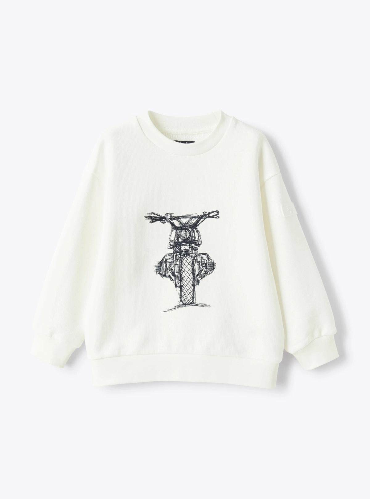 Sweatshirt with Motorcycle Embroidery