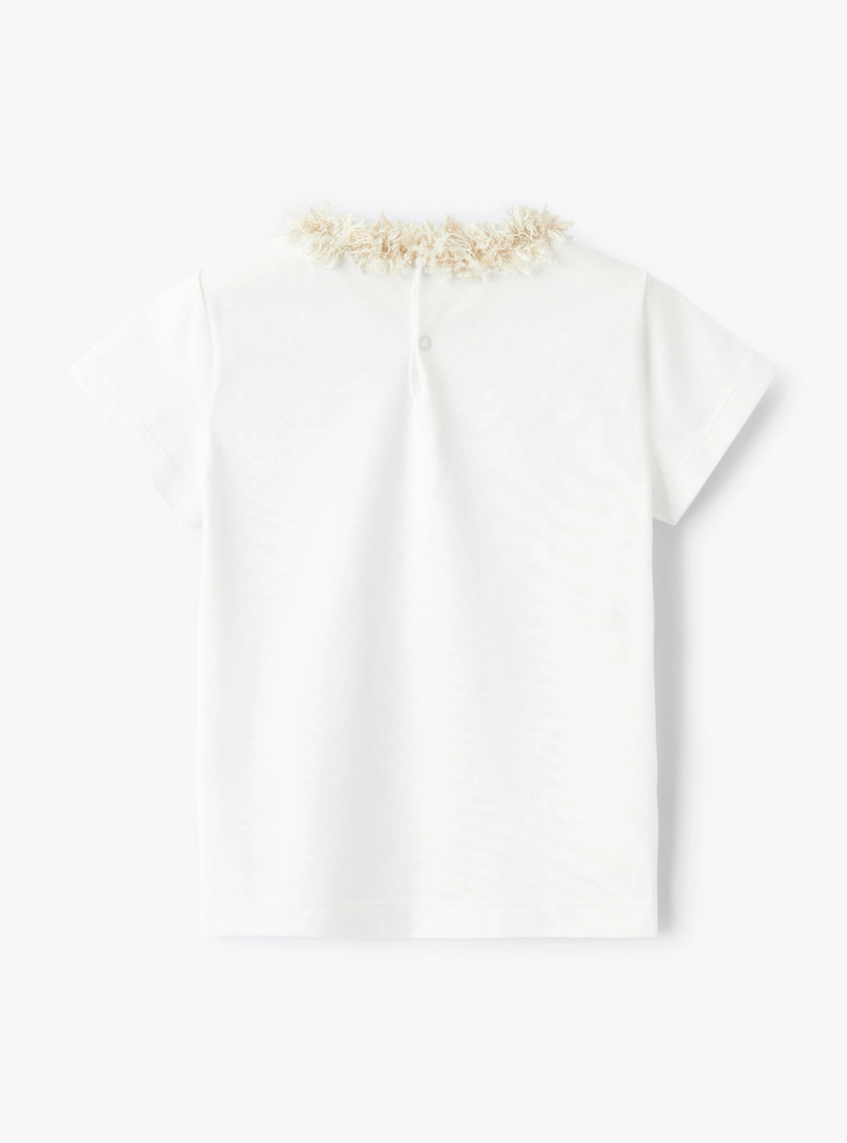 T-Shirt with Frayed Profile