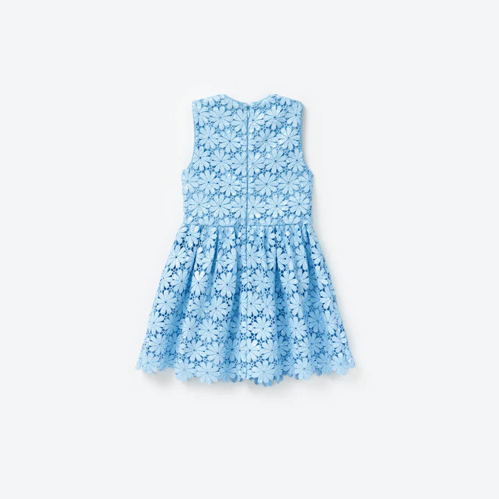 Blue Seqin Guipure Dress