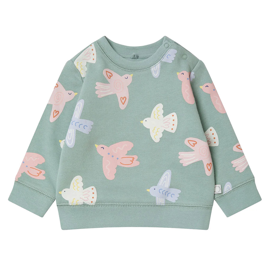 Kids Tracksuit Green with Dove Print