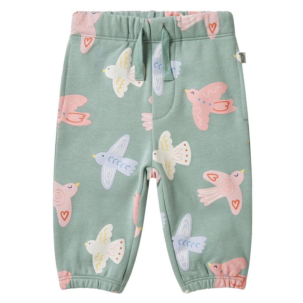 Kids Tracksuit Green with Dove Print