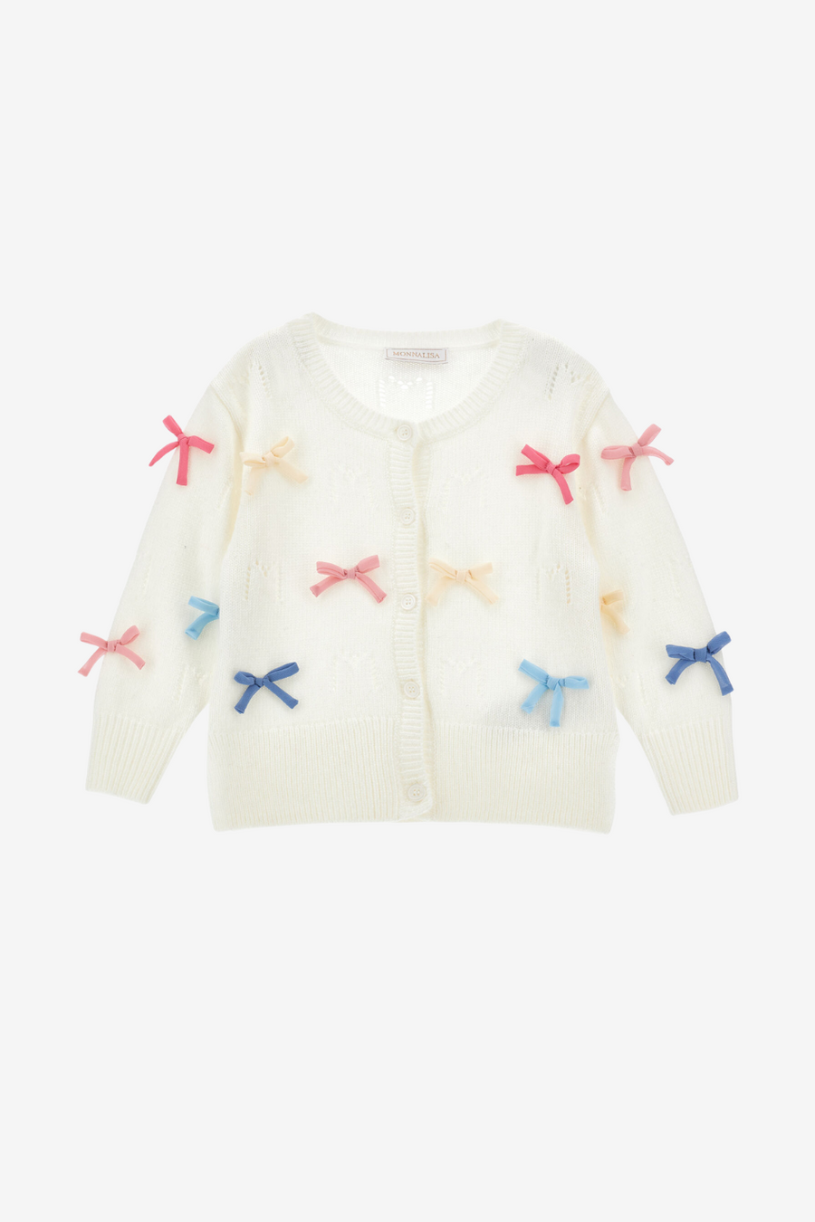 Strickjacke mit Schleifen