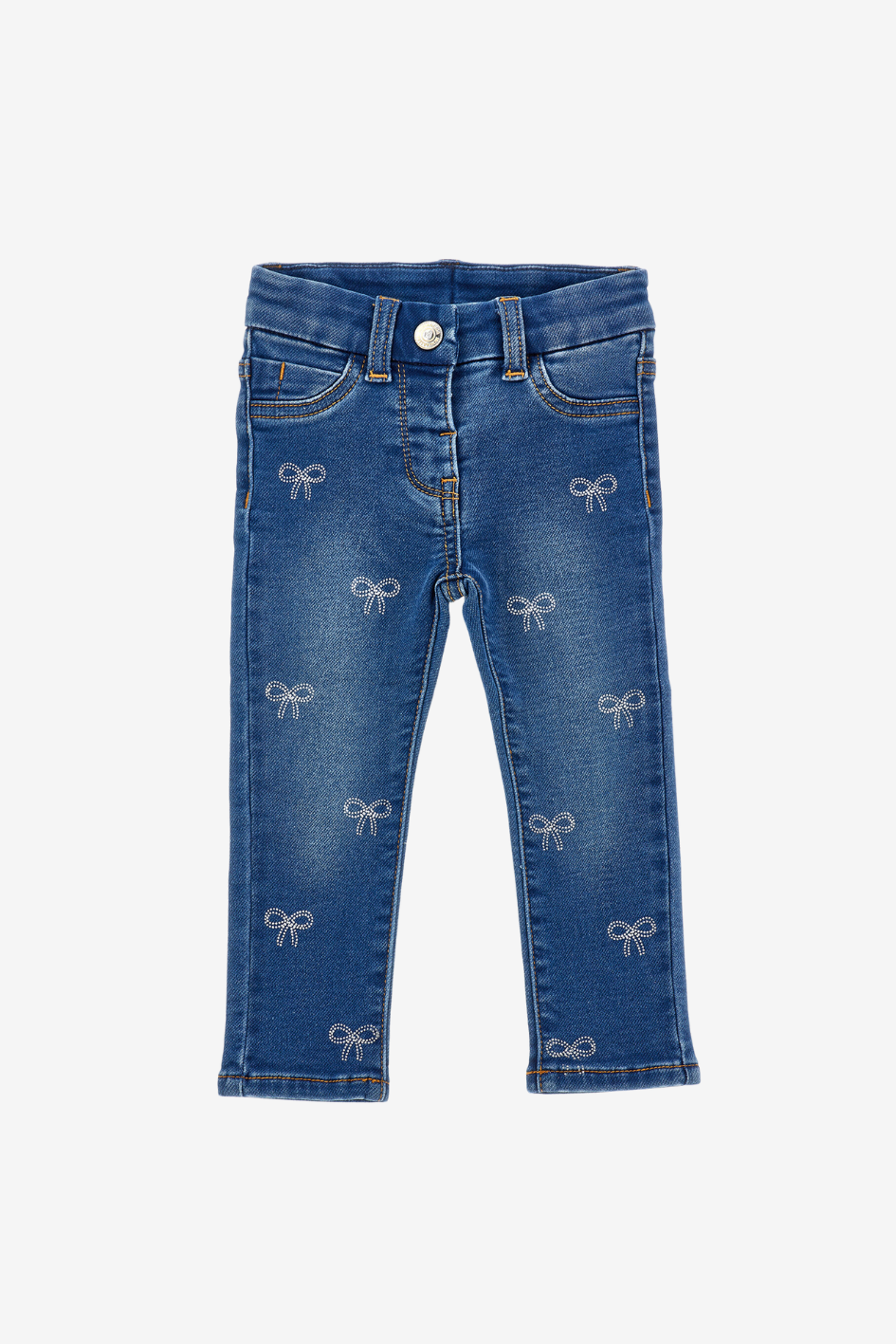 Jeans Schleifen Strass