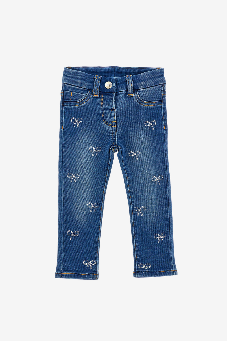 Jeans Schleifen Strass