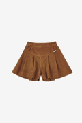 Corduroy Pleated Shorts