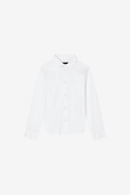 Classic White Cotton Shirt with Logo