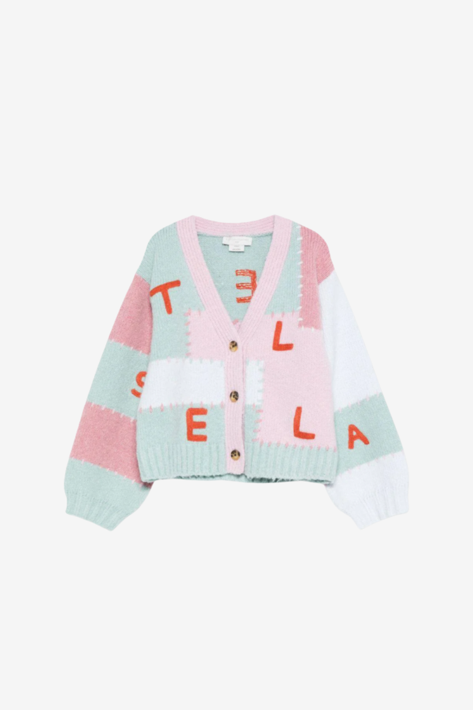 Kids Patchwork Knit Cardigan