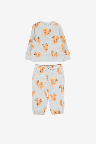 Kids Tracksuit Grey with Animal Print
