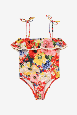 Swimsuit with Flowers
