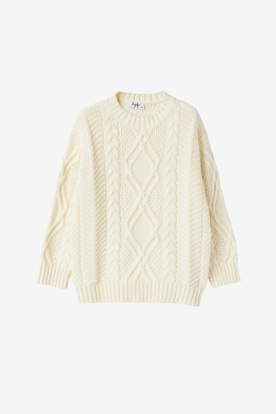 Cotton and wool sweater