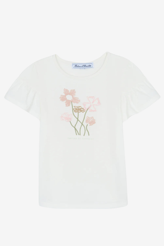 T-Shirt Flower embroidery