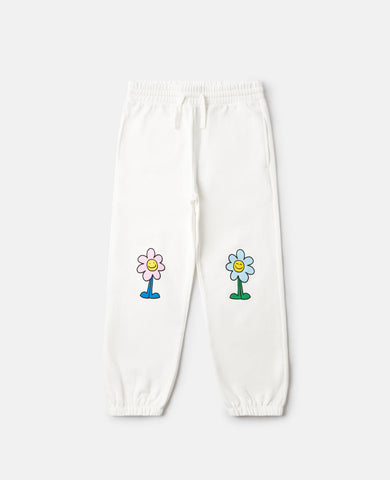 Floral graphic drawstring sweatpants