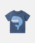 T-Shirt Smiling Whale Print