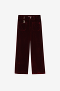 Velvet Wide-Leg Trousers