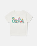 T-Shirt with Stella Floral Logo Print