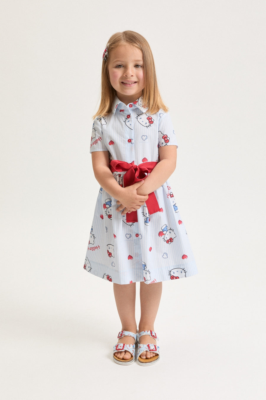 Hello Kitty Shirt Dress with Belt