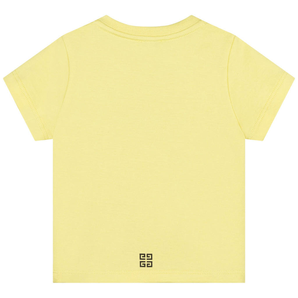 Yellow T-Shirt Givenchy Square Logo
