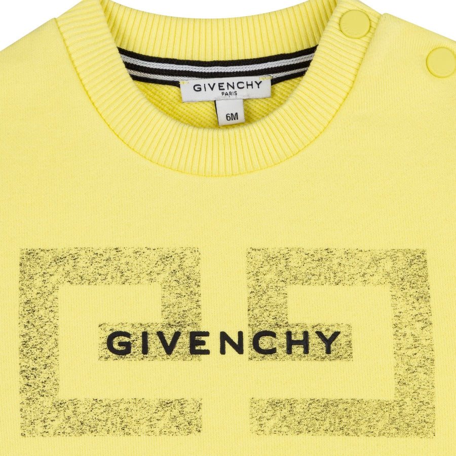 Yellow Sweater with Givenchy Square Logo