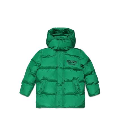 Green Puffy Down Jacket