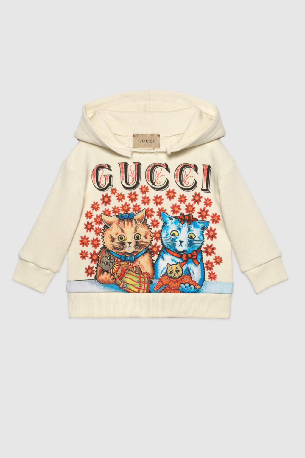 Baby cotton cat print sweatshirt