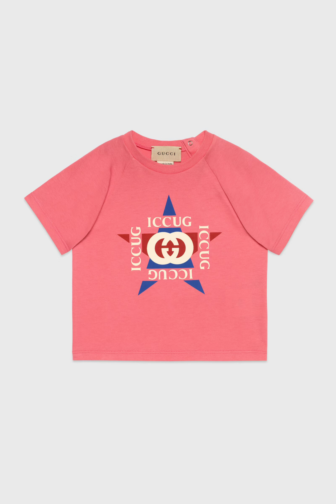 Baby printed cotton T-shirt retro logo