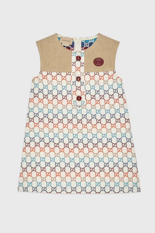 Children's GG cotton jacquard dress Multicolor