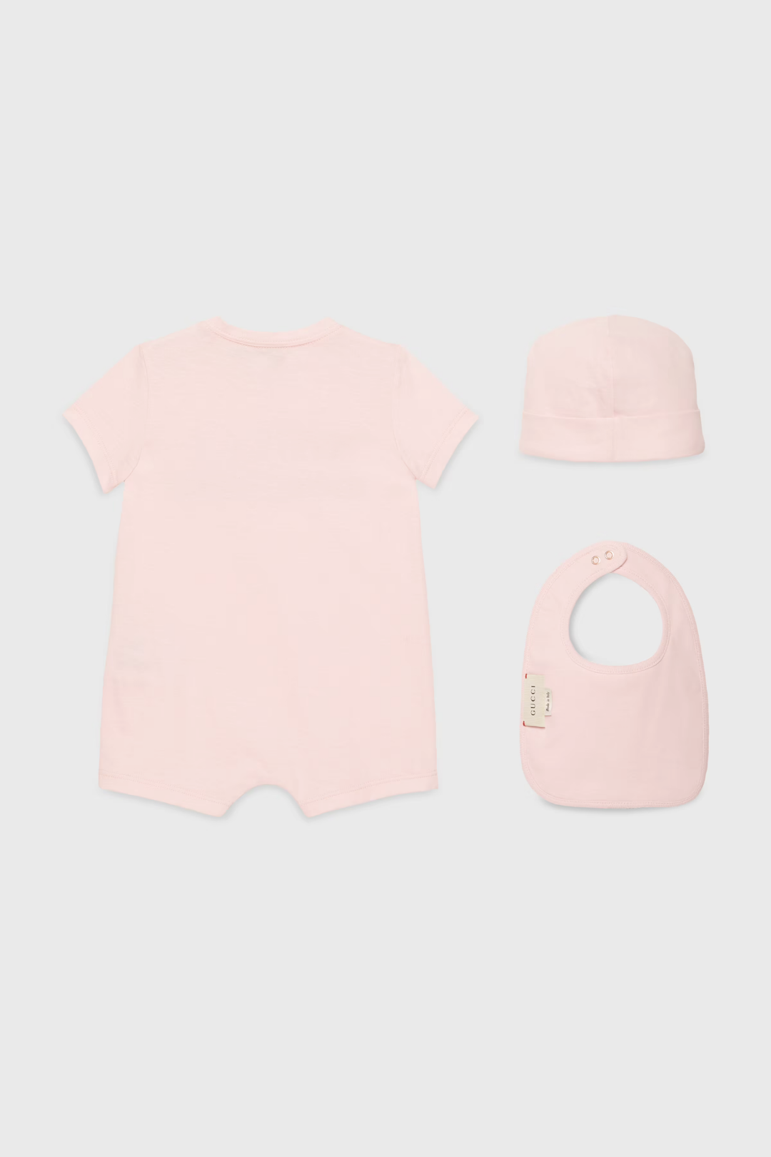 Baby cotton gift set with Gucci logo